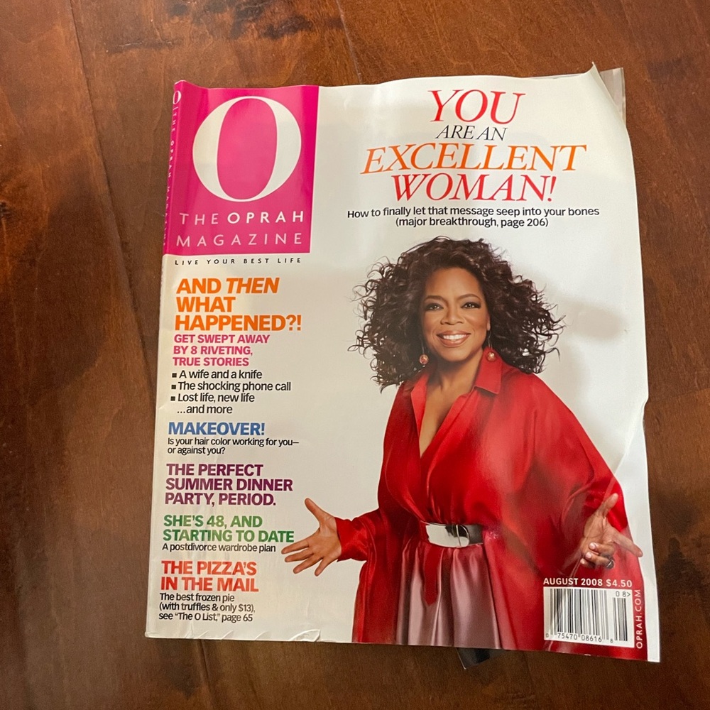 Oprah Magazine August 2008 Issue